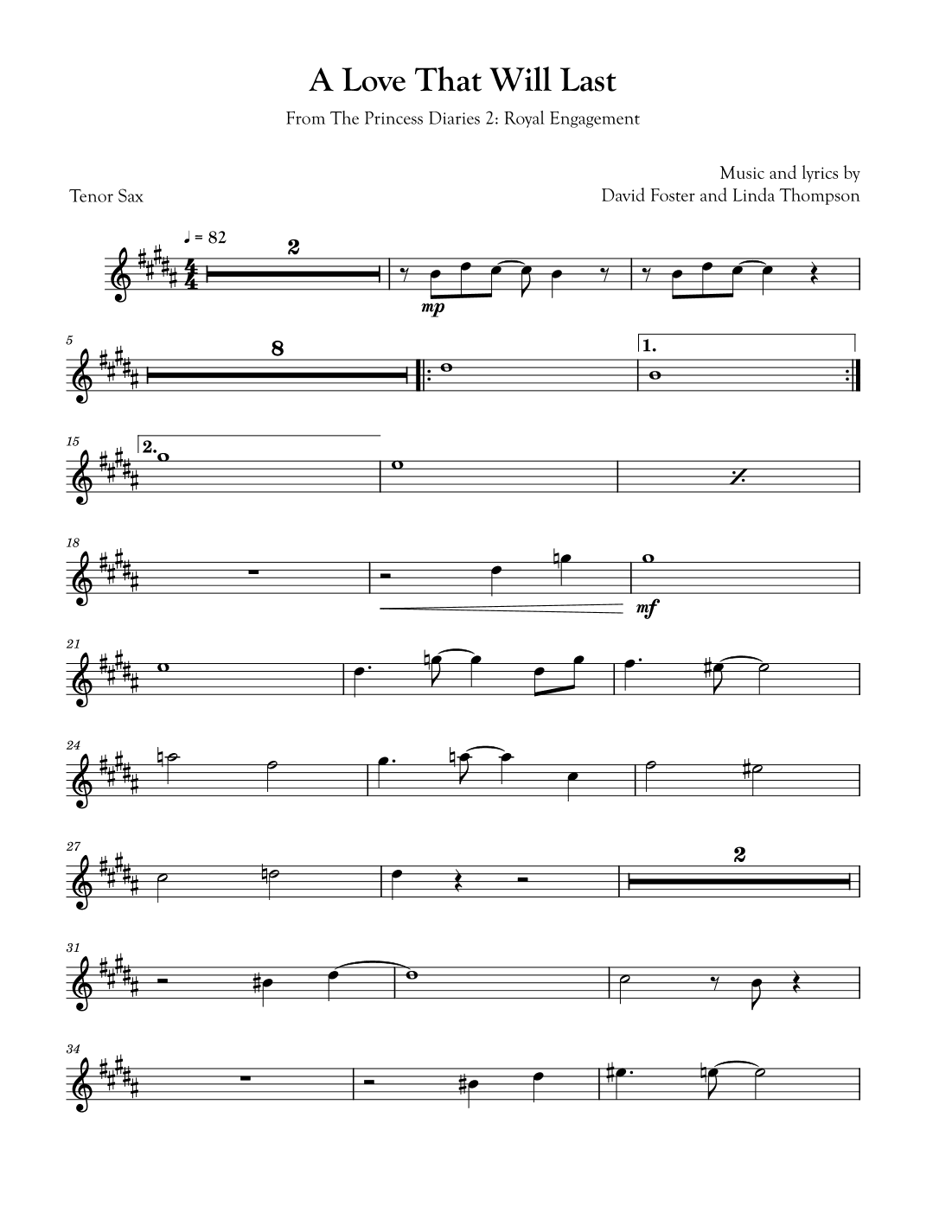 A Love That Will Last (arr. David Lartey)