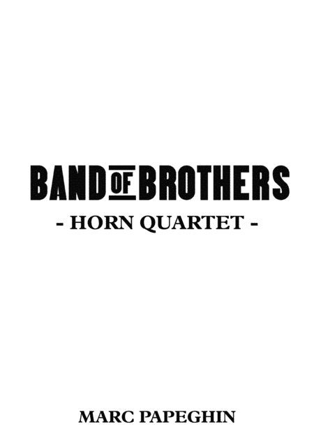 Band Of Brothers - Main Title (arr. Marc Papeghin)