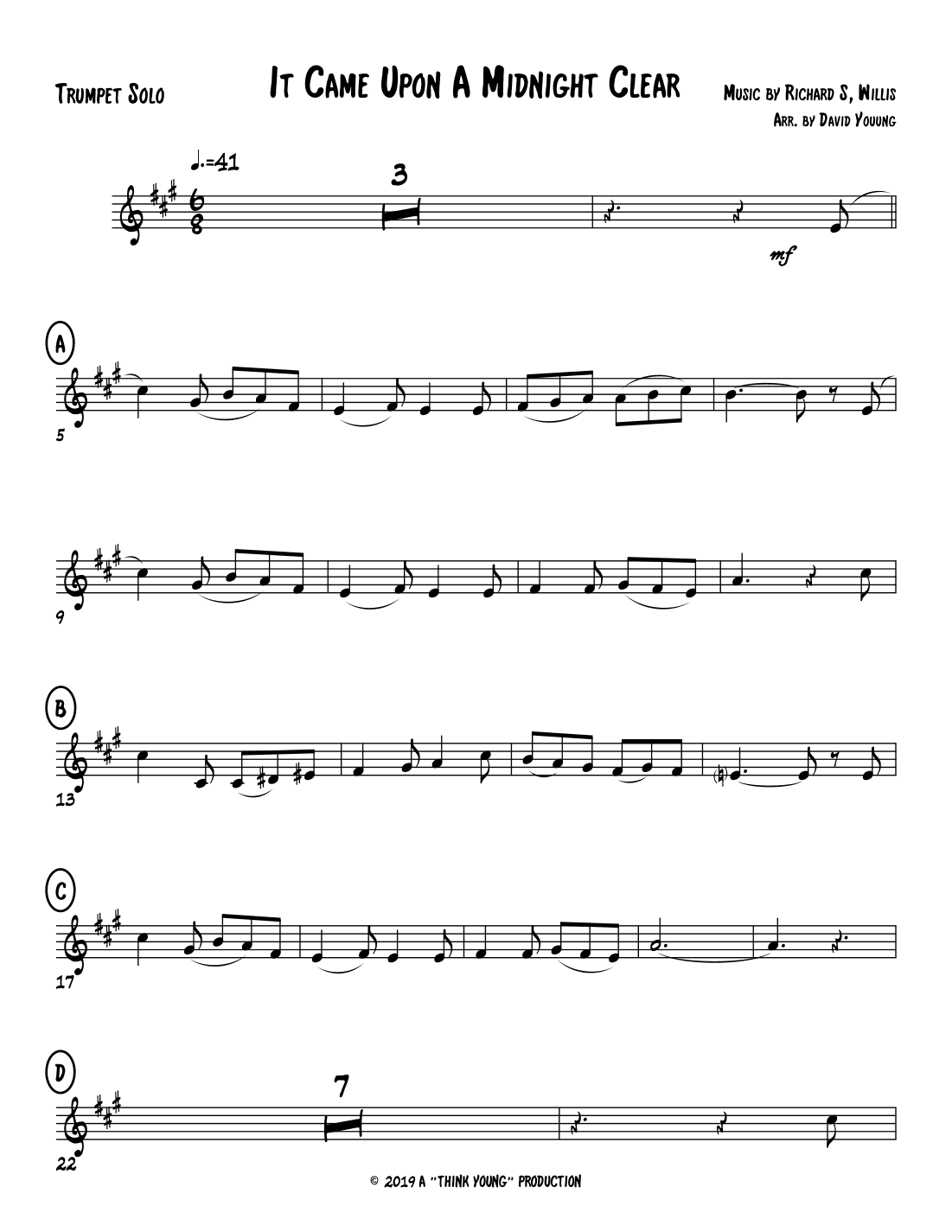 It Came Upon A Midnight Clear (arr. David W. Young)