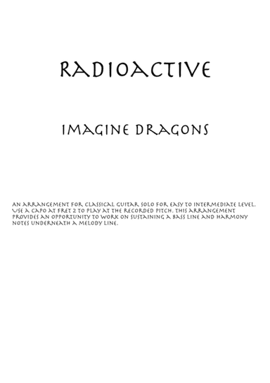 Radioactive (arr. Joe Niesyto)