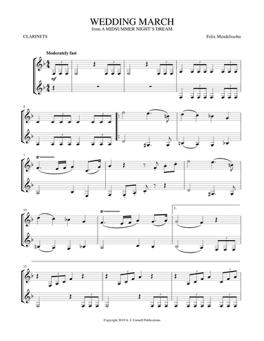 Wedding March (from a Midsummer Night's Dream) (arr. Mark Phillips)