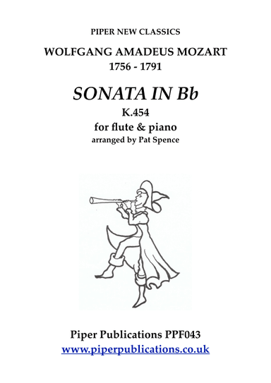 MOZART: SONATA IN Bb for flute & piano (arr. Pat Spence)