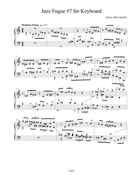 Jazz Fugue #7 for Keyboard