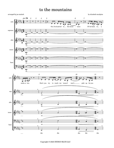 To The Mountains (arr. Joe Malach)