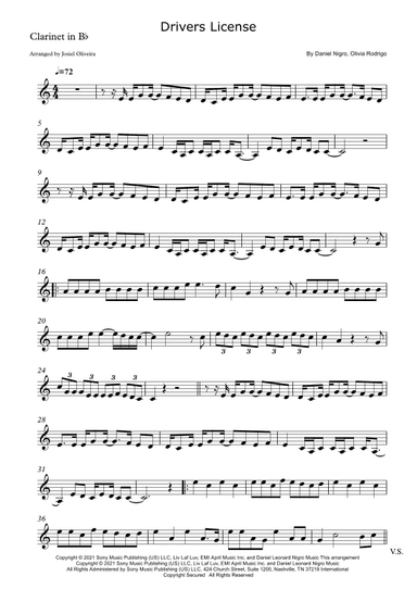 Drivers License (arr. Josiel Oliveira)