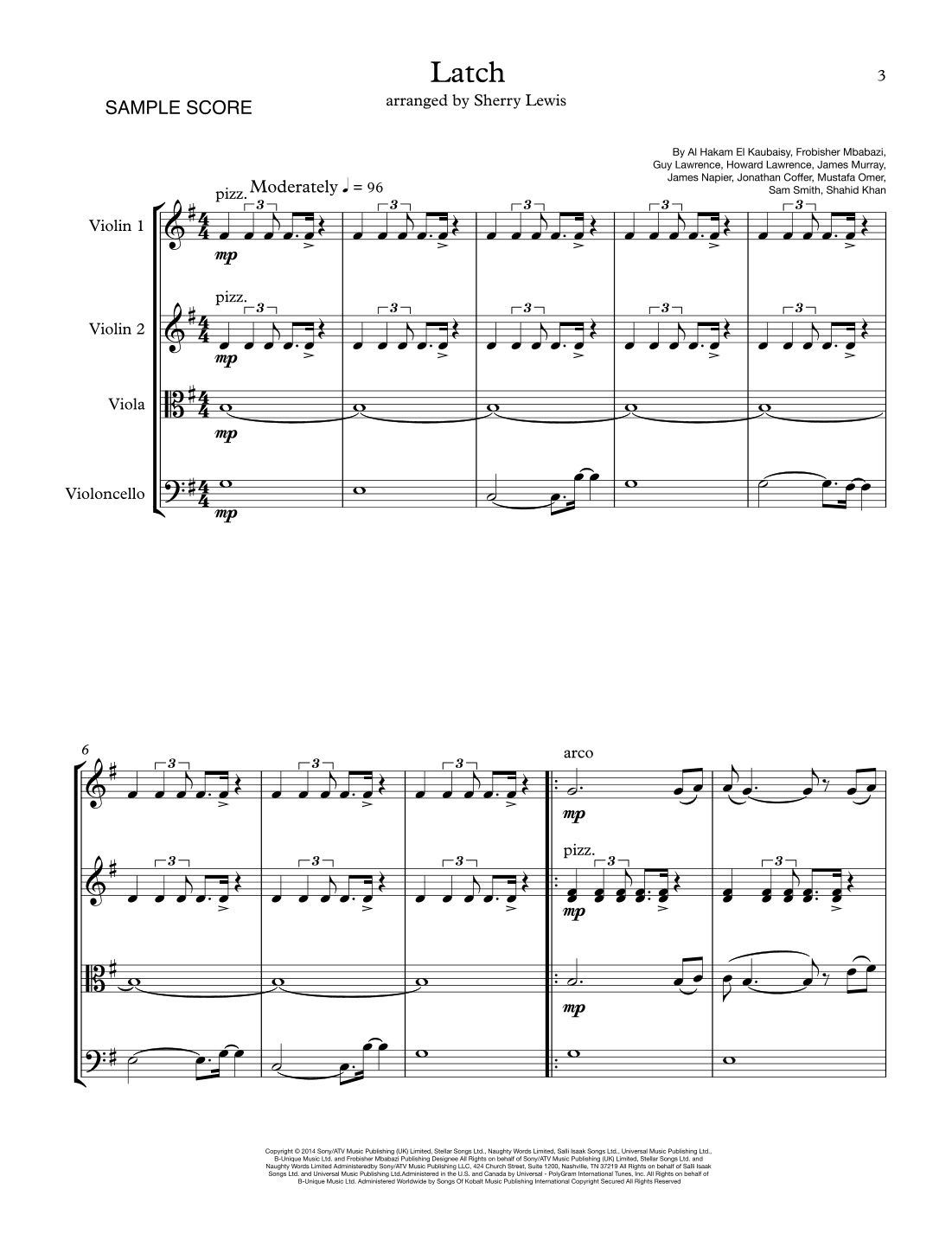Latch (arr. Sherry Lewis)