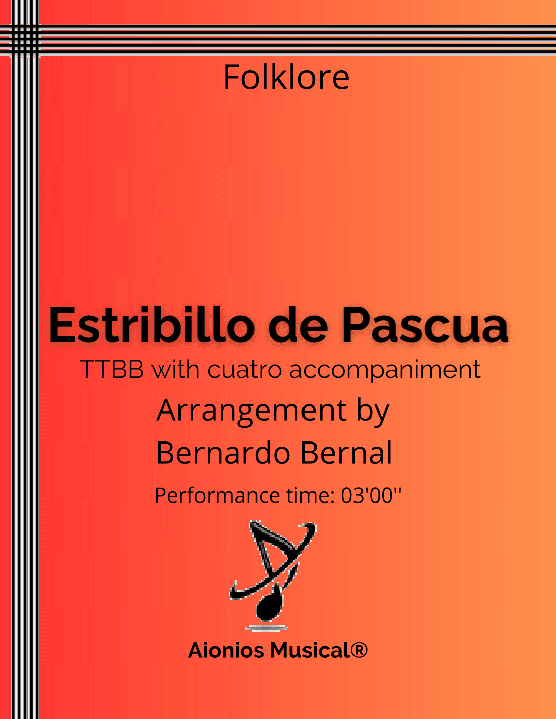 Estribillo de Pascua - TTBB with cuatro accompaniment (arr. Bernardo Bernal Hidalgo)