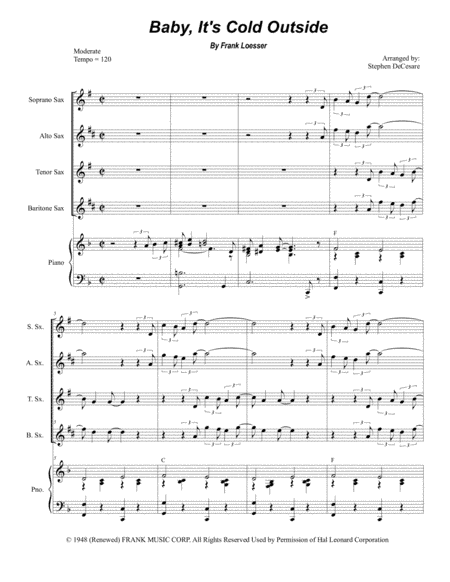 Baby, It's Cold Outside (arr. Stephen DeCesare)