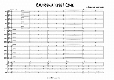 California, Here I Come (arr. Shane Philen)