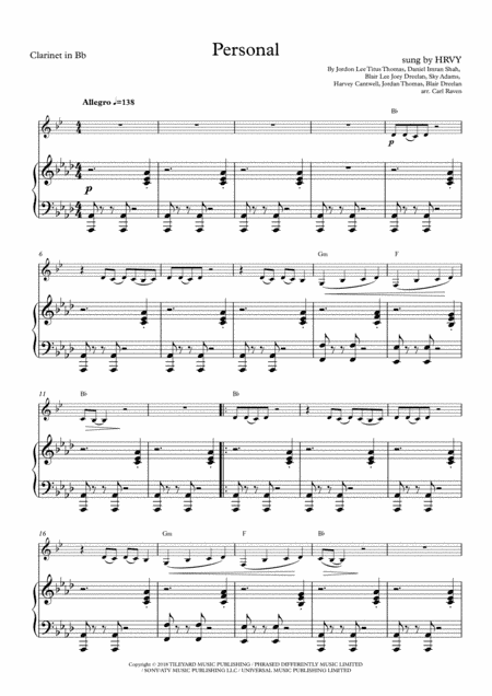 Personal (arr. Carl Raven)