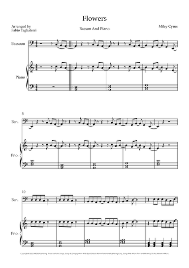 Flowers (arr. Fabio Tagliaferri)