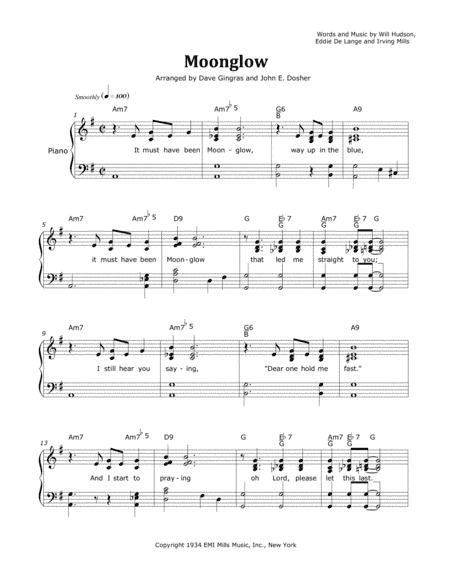 Moonglow (arr. Dave Gingras, John E. Dosher)