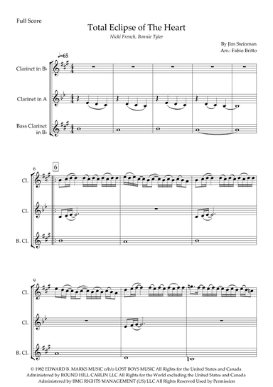 Total Eclipse Of The Heart (arr. Fabio Britto)