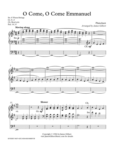 O Come, O Come Emmanuel (arr. James Gilbert)