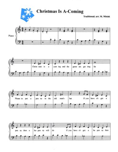 Christmas Is A-Coming (arr. Mary M. Misiak)