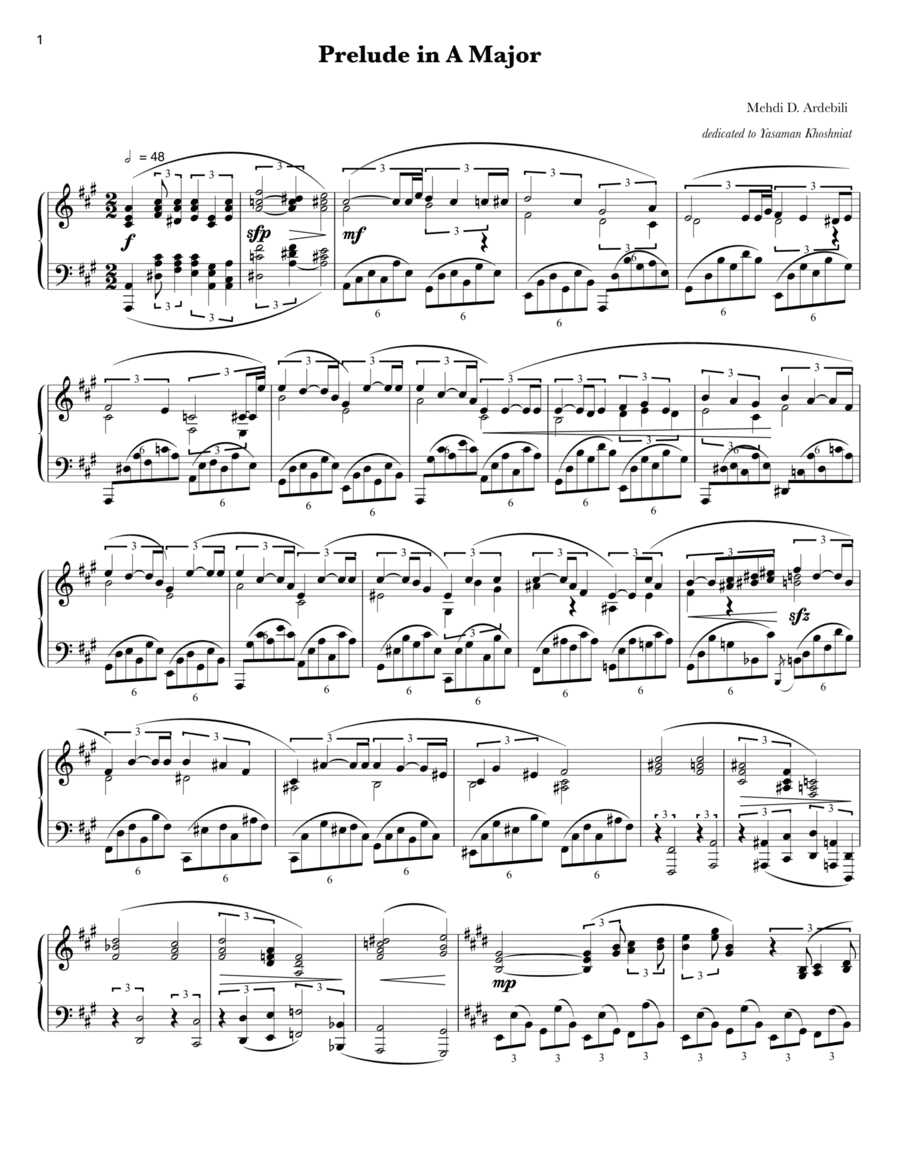 Prelude in A Major
