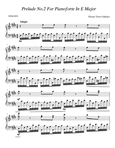 Prelude No. 2 In E Major "The Peace"