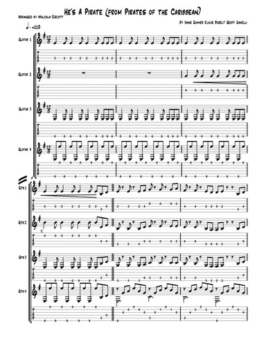 He's A Pirate (arr. Malcolm Escott)