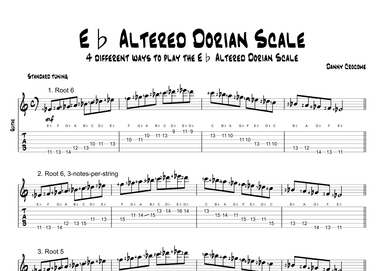 Eb Altered Dorian Scale (4 Ways to Play)