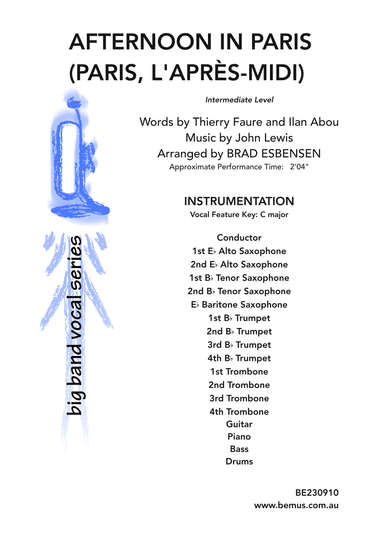 Afternoon In Paris (arr. Brad Esbensen)