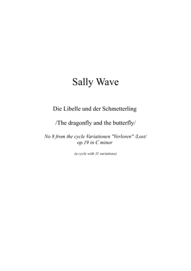 Die Libelle und der Schmetterling /The dragonfly and the butterfly/