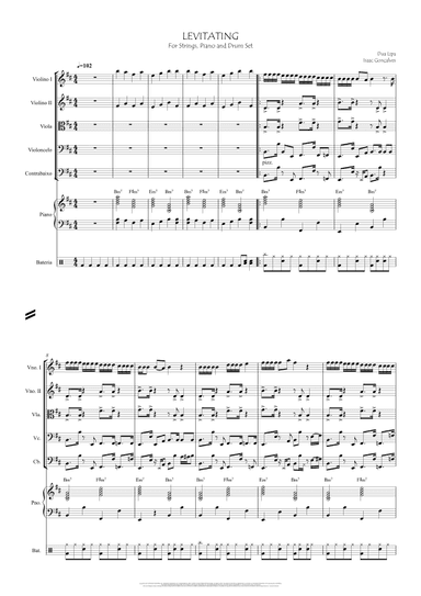 Levitating - Score Only (arr. Isaac Gonçalves)