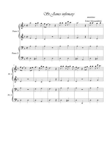 St James Infirmary 4 hands (arr. Ester Alessandrini)