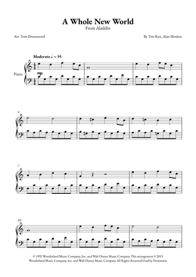 A Whole New World (arr. Tom Drummond)