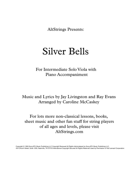 Silver Bells (arr. Caroline McCaskey)
