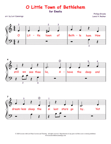 O Little Town of Bethlehem (arr. Lori Cummings)