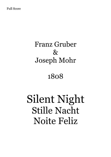 Silent Night  (Stille Nacht) Noite feliz for ukulele solo (fingerstyle) (arr. Anderson Reis)