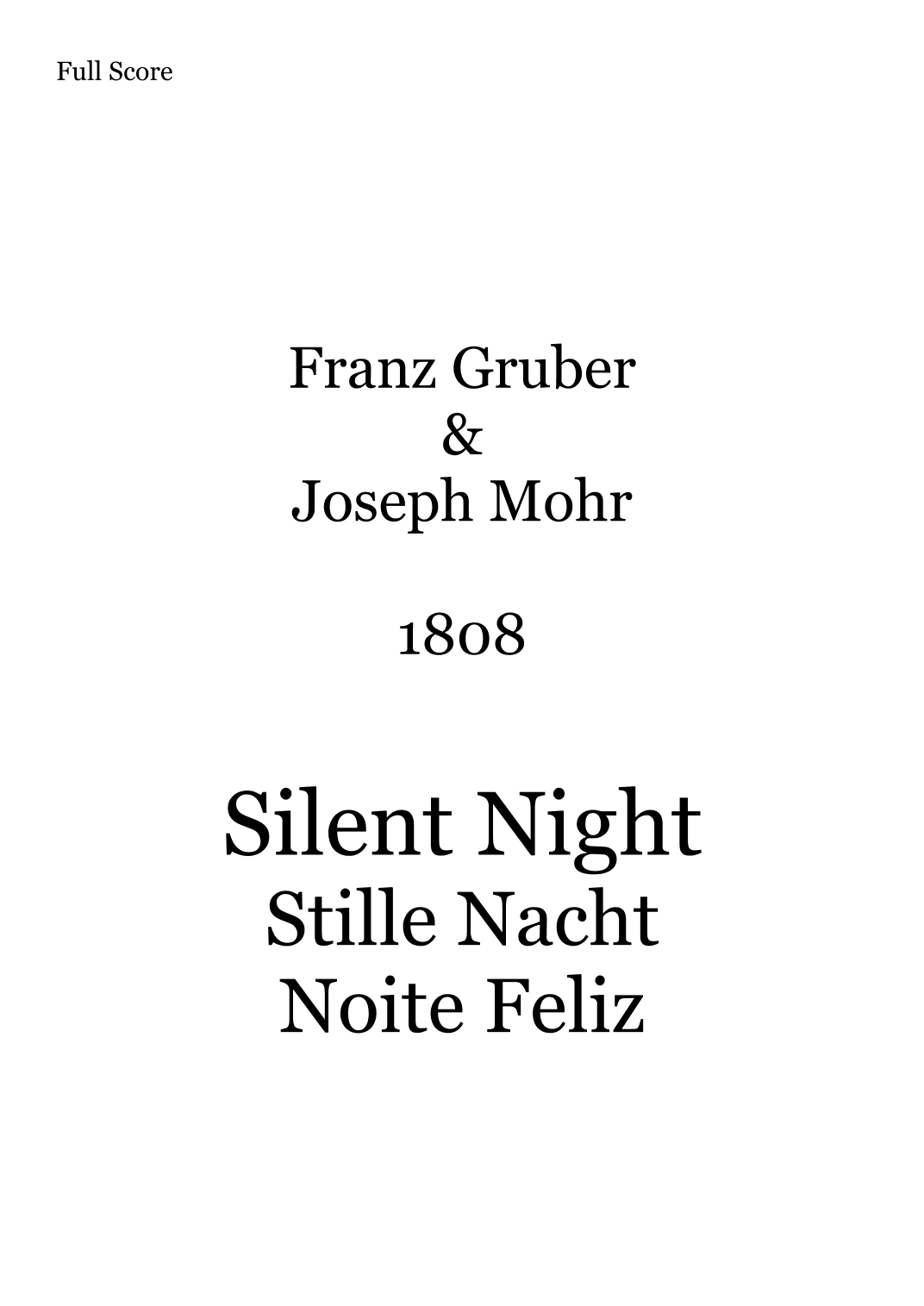Silent Night  (Stille Nacht) Noite feliz for ukulele solo (fingerstyle) (arr. Anderson Reis)
