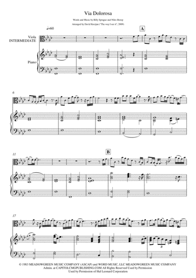 Via Dolorosa (arr. David Kocijan)
