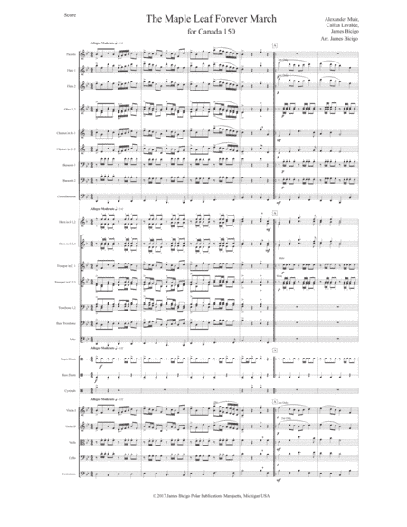 The Maple Leaf Forever March (arr. James Bicigo)