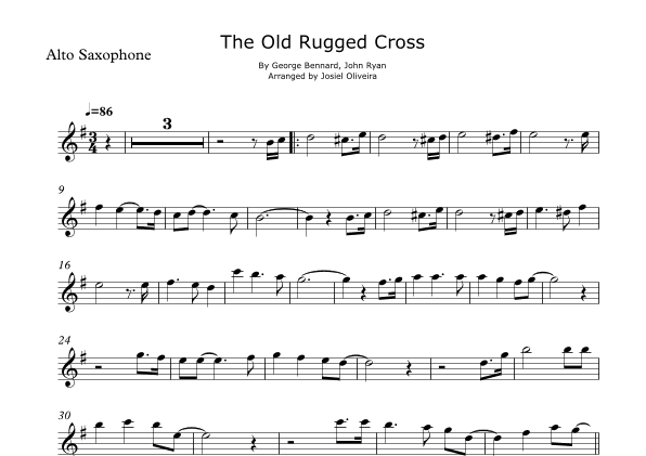 Old Rugged Cross (arr. Josiel Oliveira)