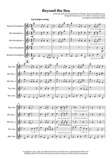 Beyond The Sea (arr. Kayleigh Huelin)