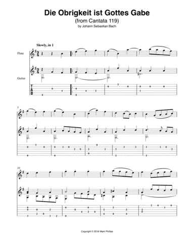 Die Obrigkeit ist Gottes Gabe (Excerpt) (arr. Mark Phillips)