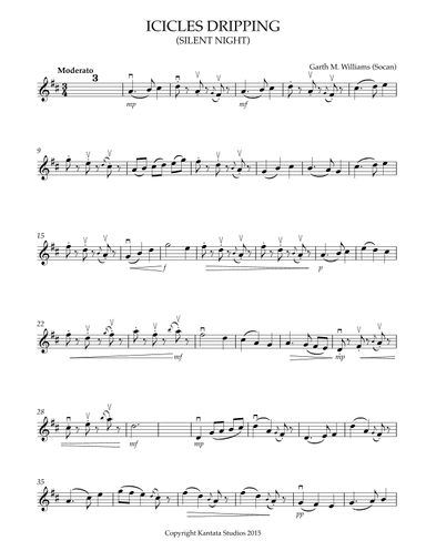 ICICLES DRIPPING FOR SOLO VIOLIN AND PIANO