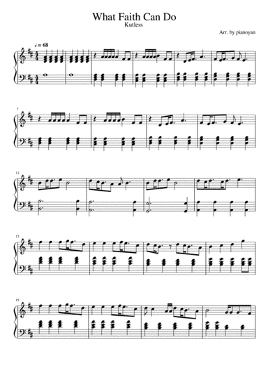 What Faith Can Do (arr. pianoyan)