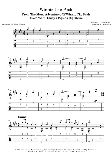 Winnie The Pooh (arr. Tyler Adams)