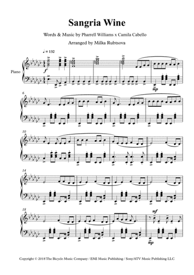 Sangria Wine (arr. Milka Rubtsova)