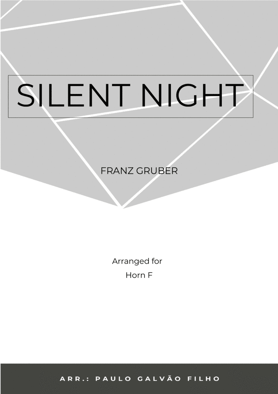 SILENT NIGHT – HORN SOLO (arr. Paulo Galvao Filho)