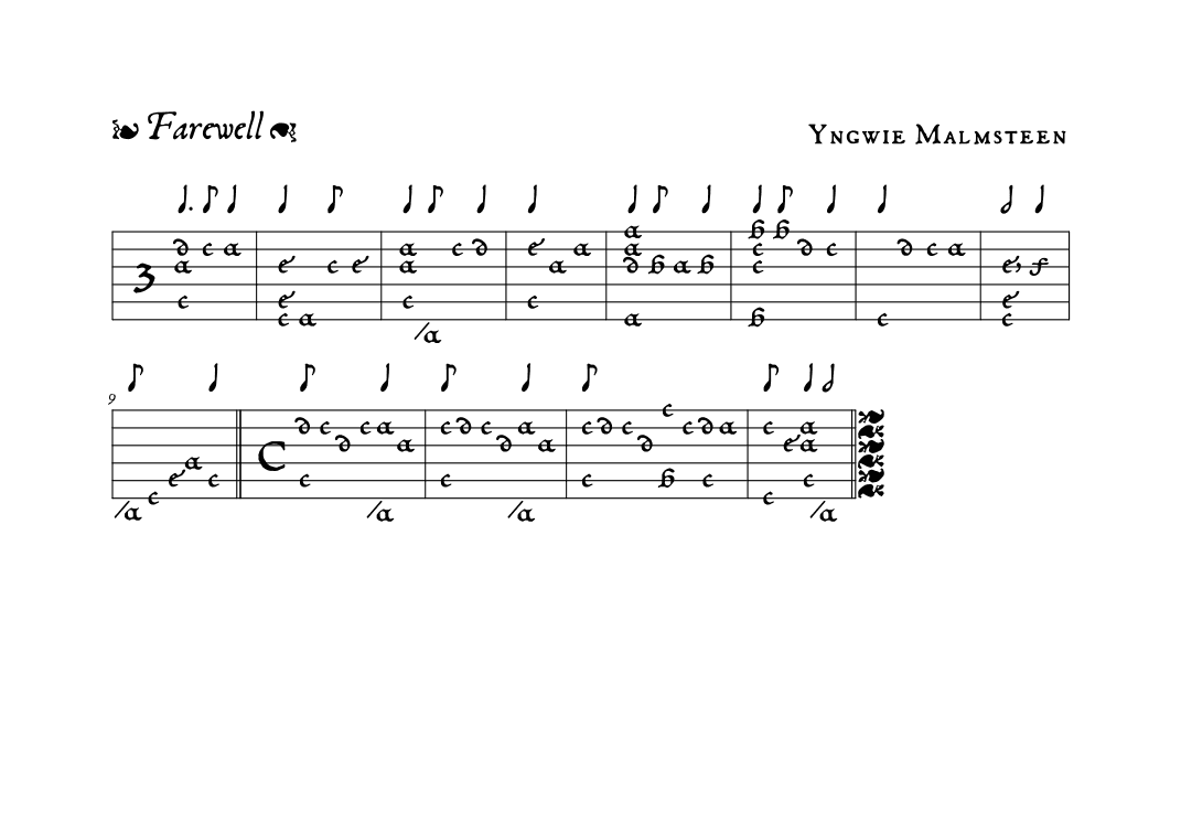 Farewell (arr. David Hernández)