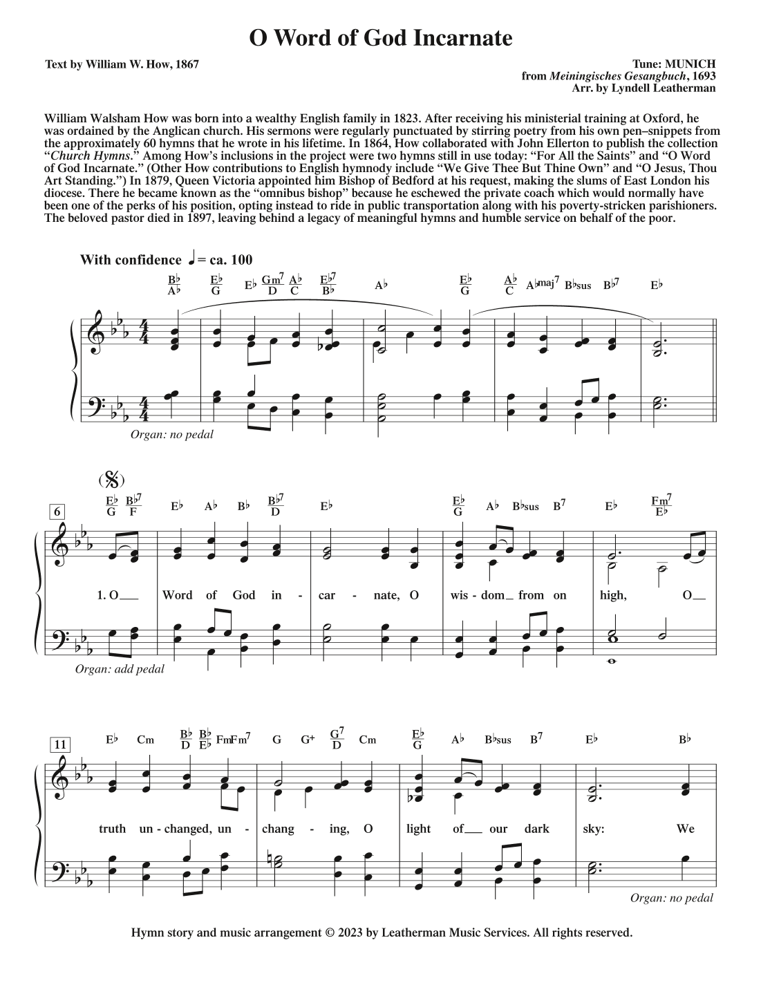 O Word of God Incarnate (arr. Lyndell Leatherman)