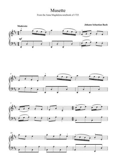 Musette in D major, BWV Anh. 126 (arr. Music Merchant)