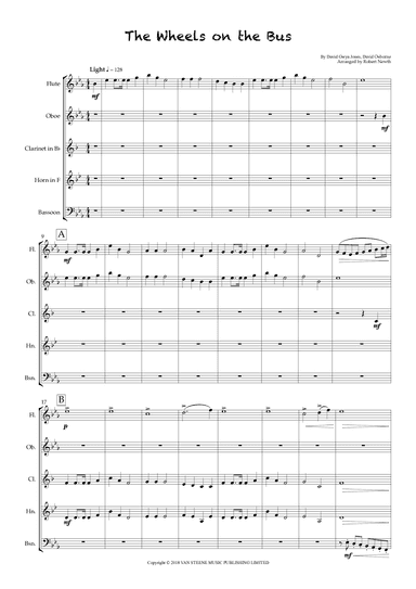 The Wheels On The Bus (arr. Robert Newth)