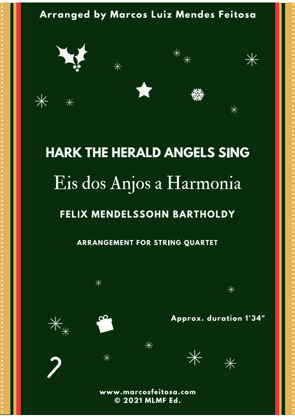Hark The Herald Angels Sing (Eis dos Anjos a Harmonia) - String Quartet (arr. MARCOS LUIZ MENDES FEITOSA)