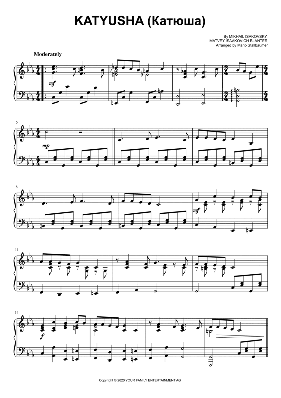 Katyusha (arr. Mario Stallbaumer)