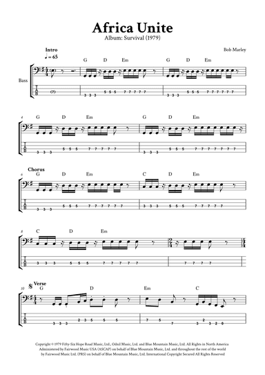 Africa Unite (arr. Yuri Noronha)
