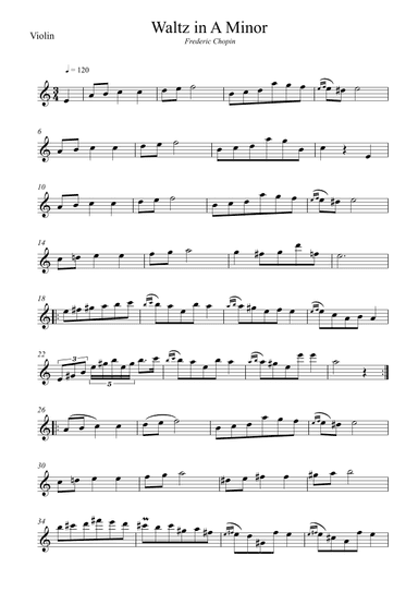 Waltz in A Minor (Chopin) (arr. Wesley S. SIlva)